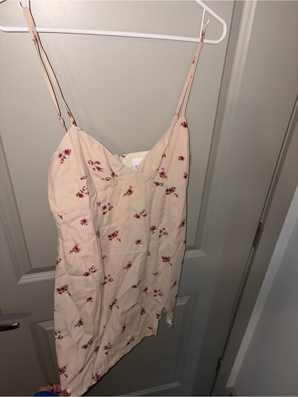 Women's Pink Floral Slip Dress